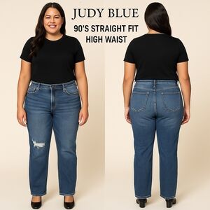 Judy Blue 90’s Straight Fit High Waist Jeans – Size 13/31 NEW